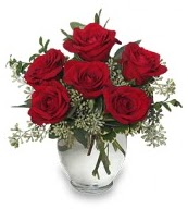 Vazo içerisinde 5 adet kırmızı gül  Tekirdağ internetten çiçek satışı 