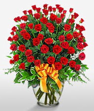 Görsel vazo içerisinde 101 adet gül  Tekirdağ uluslararası çiçek gönderme 