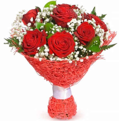 7 adet kırmızı gül buketi  Tekirdağ çiçek siparişi vermek 
