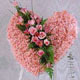 kalp pano karankil ve güller   Tekirdağ online çiçek gönderme sipariş 