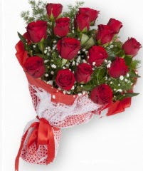 11 adet kırmızı gül buketi  Tekirdağ 14 şubat sevgililer günü çiçek 